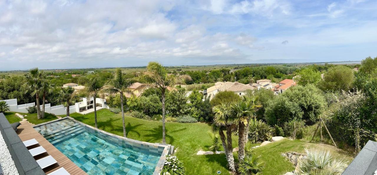 Villa D'Exception Avec Piscine A Debordement - Vue Panoramique Saint-Nazaire (Pyrenees-Orientales) Exterior foto